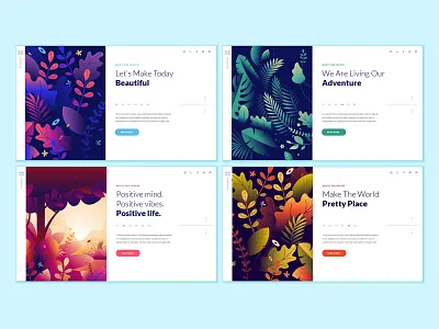 Set of web page design templates for beauty and nature abstract banner beauty cosmetics flat flower health care icon illustration interface landing layout logo nature social media spa template vector web website