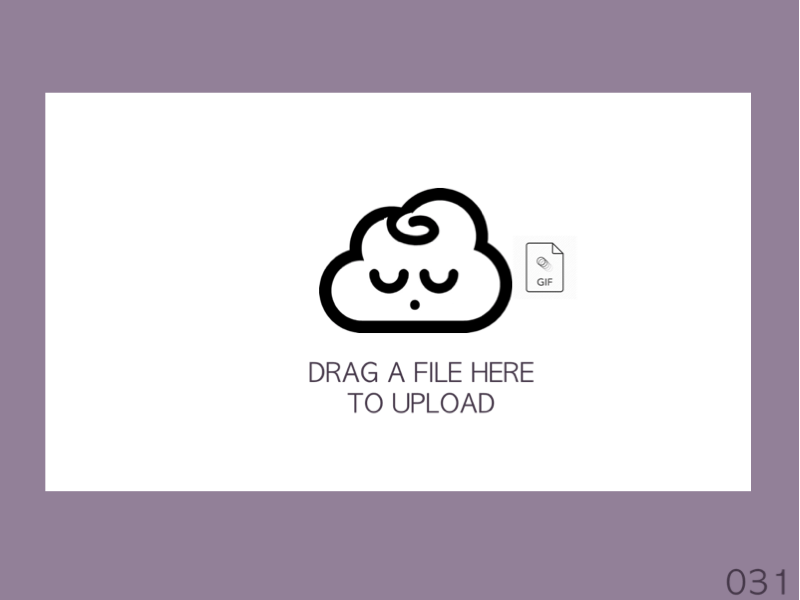 File Upload 031 animation app concept daily 100 challenge daily ui design drag and drop file upload gif icon minimal mobile app sketch ui upload upthemes ux website white