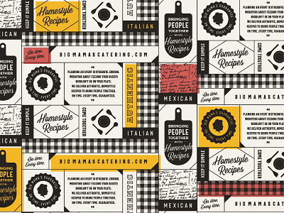 Pattern Design WIP catering hospitality branding pattern restaurant