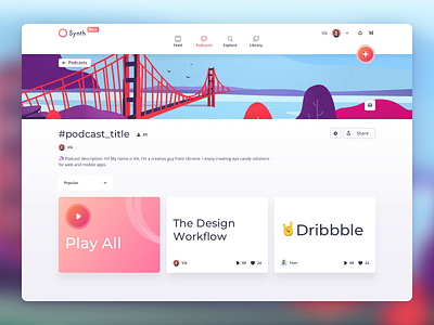 Synth Podcast 2018 2018 trends app clean dashboard ios light web