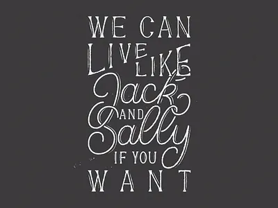 Jack And Sally blink 182 design graphic design illustrator lettering texture typography vector vintage