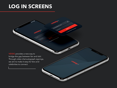Vidsig: Log in branding design icon interface log in logo typography ui ux web design