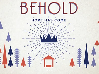 Behold christian christmas design holidays illustration illustrator jesus retro