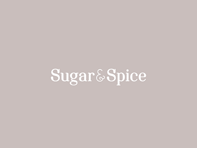 Logo Ideation for Sugar and Spice graphic design logo typography