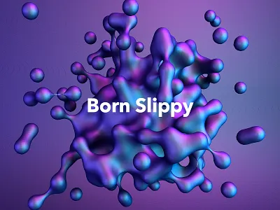 –Born Slippy c4d cinema 4d octane octane render poster type typography