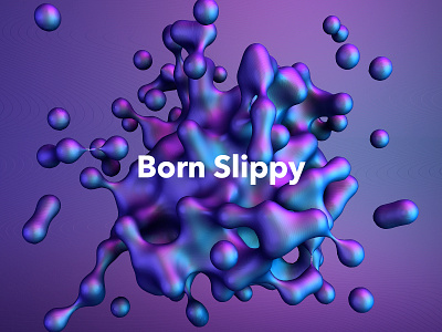 –Born Slippy c4d cinema 4d octane octane render poster type typography