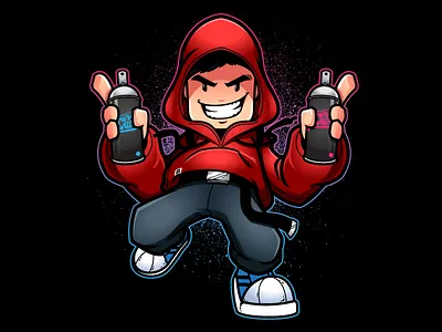 Tag cartoon character design mascot mascot design street tag