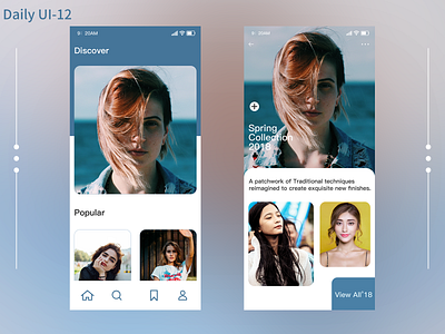 Daily UI-12 app dailyui ps