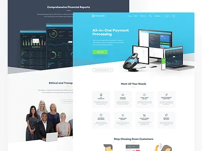PayJunction - Launched! branding figma identity iphone landing page payment web website