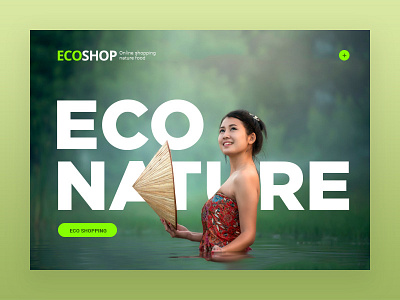 ECO concept design landing landing page layout minimal site template typography ui ux web website