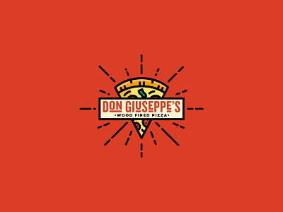 Don Giuseppe's Wood Fire Pizza Alternate brand branding branding design design fire florida food italy logo logo design logos logosai logoseeker miami pizza slice symbol type vector wood