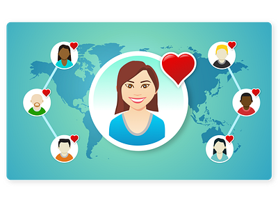 Customer Loyalty Everywhere Illustration art brand branding design graphic illustration marketing sketch vector visual design