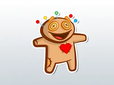 Sticker art illustration telegram стикер