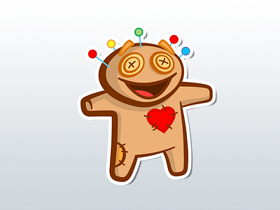Sticker art illustration telegram стикер