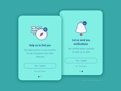 023 Onboarding dailyui flat onboarding typography ui