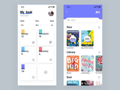 #UI014 Library App interface library app ui