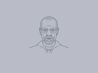 Tribute portraits: Walter White breakingbad design flat graphicdesign icon icon artwork illustration logo minimal portrait vector walter white walterwhite