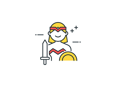 Icon Trivia - Who is this? filled outline icon illustration superheroes trivia