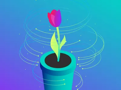 Let us help you dare to grow business flower grow illustration magic