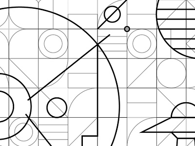 Sneak Peek | Abstract Space abstract astronaut circle grid illustration planet sketch space triangle ufo wip