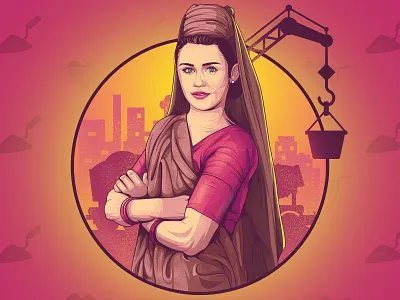 Miley Rani animation art branding desi kalakaar design illustration illustrator indian photoshop ui vector