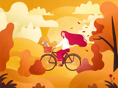 Autumn brand design draw gradient graphics identity illustration ui ux vector