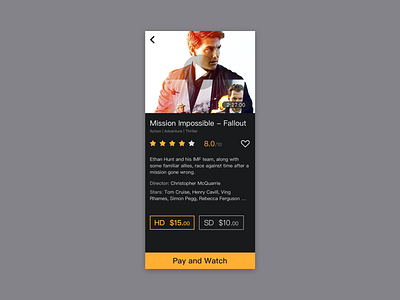 Daily UI 030 Pricing dailyui movie app pricing ui