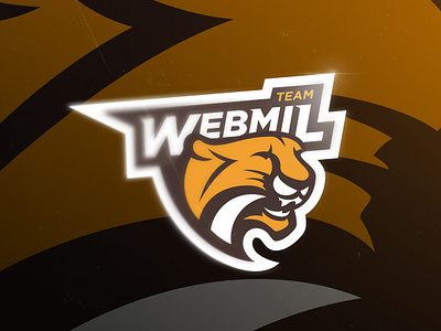 Webmil TEAM cougar dota2 e sport football logo orange soccer sport sport logo team textures tiger yellow