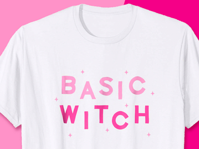 Just a Basic Witch this Halloween color dawnsteinbock halloween handdrawn lettering pink typography witch witchcraft