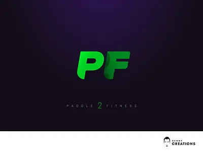 Logo - Paddle 2 Fitness app colors design fitness gym illustration logo negative space logo typography