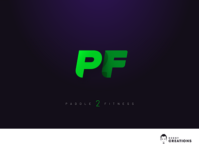 Logo - Paddle 2 Fitness app colors design fitness gym illustration logo negative space logo typography