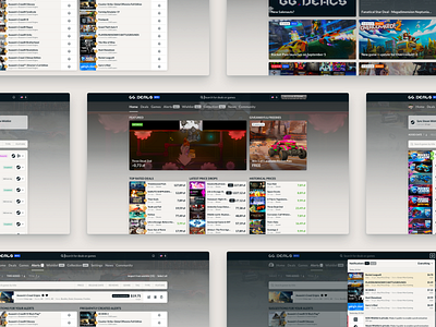 GG Deals 2.0 website dailyui design ecommence game graphic design interface layout layouts sketch ui ux web