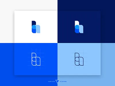 "h" Word Logo blue branding h h logo logo set tone of voice typography