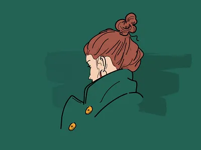 Parisienne cecyliacurtel draw graphicdesign green illustration illustrator