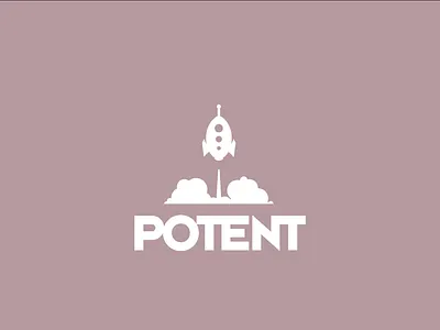 Potent-ial Rocketship Logo craig cullimore cullimore design graphic design icon iconography illustration logo symbol type typography vancouver vector