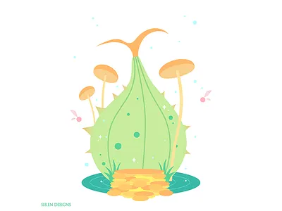 Fairyfountain breath of the wild fairy fountain fantasy fantasy art fantasy flat design flatdesign great fairy fountain illustration legend of zelda link navii nintendo switch vector art zelda