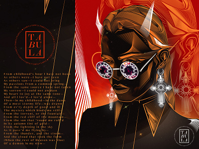 Devil Woman adobe art artisan artist artwork black character croatia design futuristic graphic design illustration illustrator neon ocult painting poem portrait vector woman