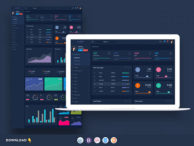 Sharp Admin Dashboard admin panel bootstrap bootstrap4 dashboard
