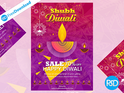 Creative Diwali Flyer Design banner banner diwali brochure clebration creative diwali design diwali diwali banner diwali design diwali flyer diwali printable flyer free free psd post psd psdfreedownload social media graphics