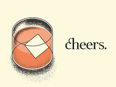 Old Fashioned glass illustration vector whiskey