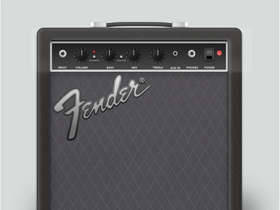Bass Amp illustration sketch app