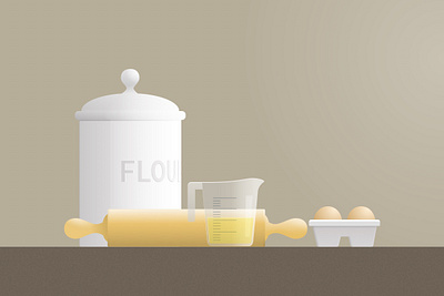 Baking Needs illustration sketch app