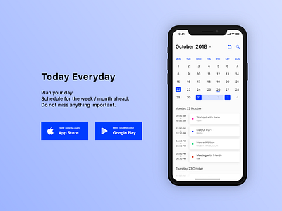Download App — 074 #dailyui 074 adobexd challenge dailyui design download download app ios ui