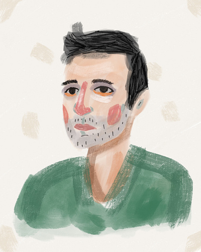 Casey illustration portrait