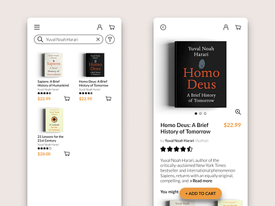 DailyUI 012 - E-commerce Shop book shop dailyui design e commerce shop mobile app design