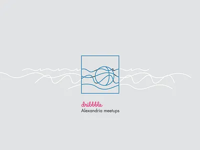 Dribbble Alexandria meetups basketball dribbble logo meet up sea waves
