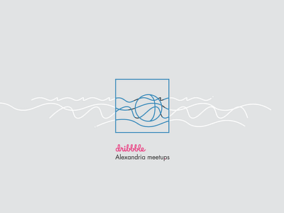 Dribbble Alexandria meetups basketball dribbble logo meet up sea waves