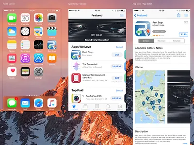 Reststop App Icon highway location parking restareas secure smartparking stop