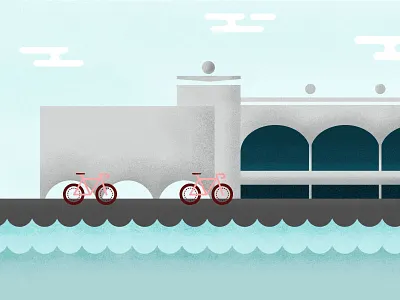 Monona Terrace design designer digital design graphic design icon design iconography icons illustration texture