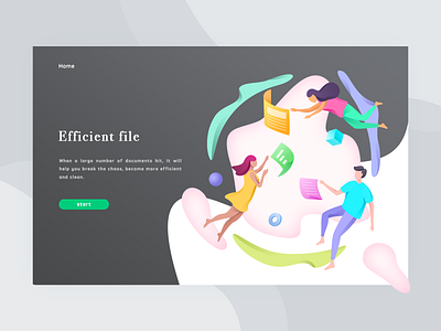 Efficient file file ui ux 插图 设计